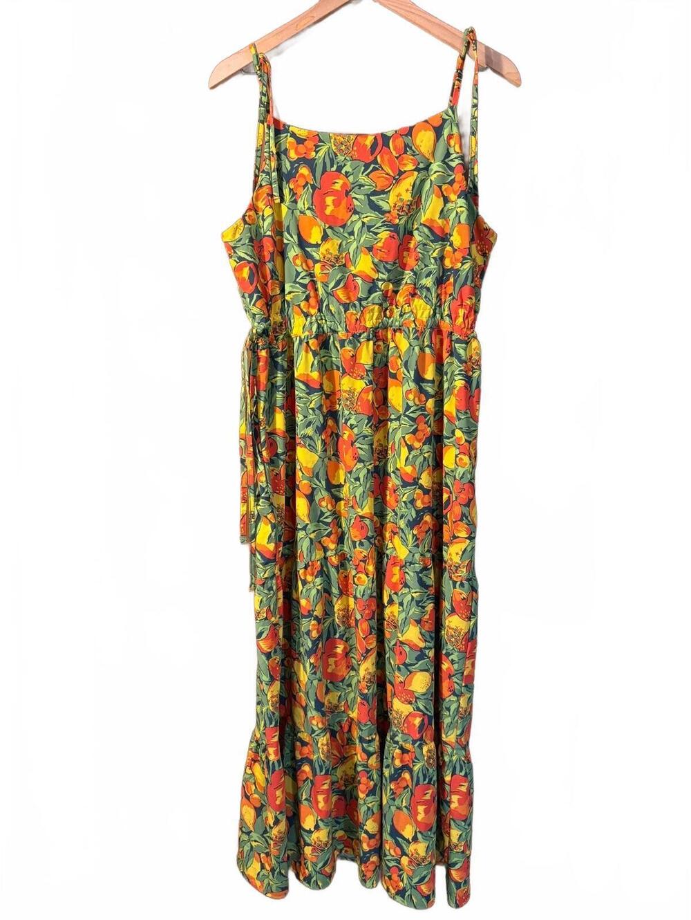Toad & Co tiered sleeveless apple orchard dress - Medium